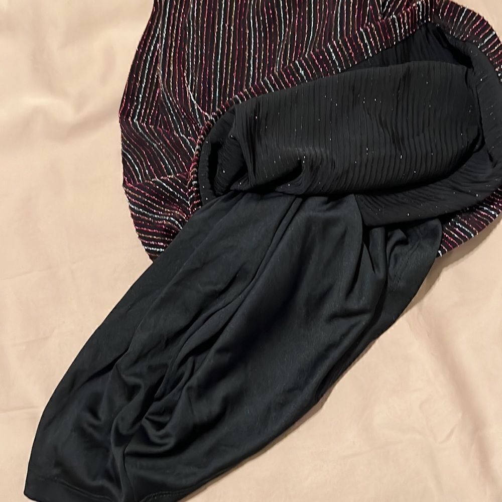 NWT forever 21 size small black sparkly bodycon dress with spaghetti straps - Picture 6 of 9